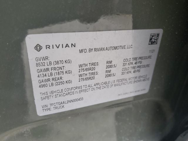 2022 Rivian R1T Launch Edition