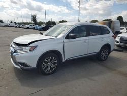 Salvage cars for sale at Miami, FL auction: 2017 Mitsubishi Outlander ES