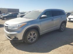 Salvage cars for sale at Kansas City, KS auction: 2015 Toyota Highlander XLE