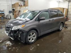 Salvage cars for sale at Ham Lake, MN auction: 2014 Toyota Sienna LE