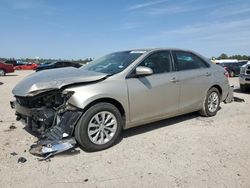 Salvage cars for sale at Houston, TX auction: 2015 Toyota Camry LE