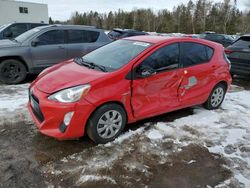 Salvage cars for sale at Cookstown, ON auction: 2015 Toyota Prius C