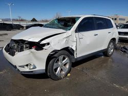 Salvage cars for sale from Copart Littleton, CO: 2012 Toyota Highlander Limited