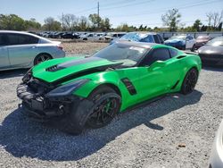 Chevrolet Corvette salvage cars for sale: 2019 Chevrolet Corvette Grand Sport 1LT