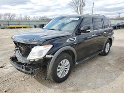 Salvage cars for sale at Kansas City, KS auction: 2017 Nissan Armada SV