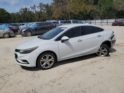 Salvage cars for sale at Ocala, FL auction: 2017 Chevrolet Cruze Premier