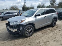 Salvage cars for sale at Midway, FL auction: 2018 Toyota Highlander SE