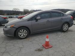 Salvage cars for sale at Lebanon, TN auction: 2012 Honda Civic LX