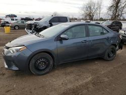 Salvage cars for sale from Copart London, ON: 2015 Toyota Corolla L