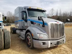 Salvage trucks for sale at Chatham, VA auction: 2015 Peterbilt 579