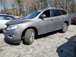 Salvage cars for sale at Austell, GA auction: 2013 Nissan Pathfinder S