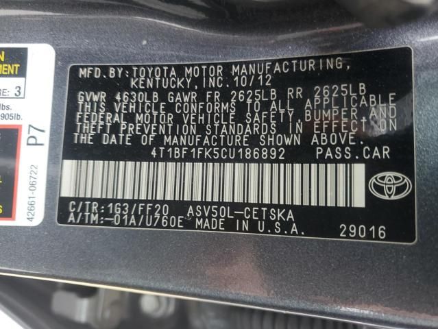 2012 Toyota Camry Base