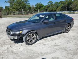 Salvage cars for sale at Fort Pierce, FL auction: 2018 Honda Accord EXL