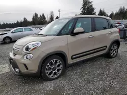 Salvage cars for sale at Graham, WA auction: 2014 Fiat 500L Trekking