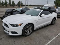 Salvage cars for sale at Rancho Cucamonga, CA auction: 2016 Ford Mustang GT