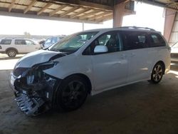 Salvage cars for sale from Copart American Canyon, CA: 2012 Toyota Sienna Sport