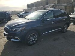 Salvage cars for sale at Fredericksburg, VA auction: 2020 Infiniti QX60 Luxe