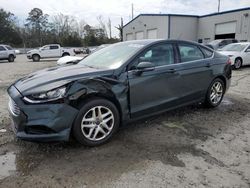 Salvage cars for sale at Savannah, GA auction: 2015 Ford Fusion SE