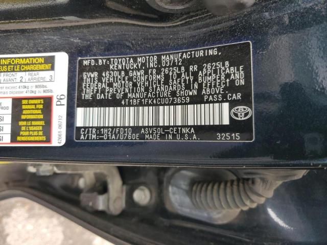 2012 Toyota Camry Base