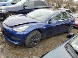 Salvage cars for sale at North Billerica, MA auction: 2020 Tesla Model 3