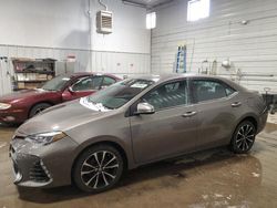 Salvage cars for sale at Des Moines, IA auction: 2017 Toyota Corolla L