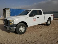 Salvage trucks for sale at Andrews, TX auction: 2016 Ford F150 Super Cab