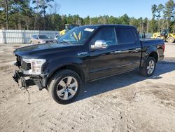 Salvage cars for sale at Harleyville, SC auction: 2018 Ford F150 Supercrew