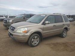 Salvage cars for sale at Brighton, CO auction: 2005 Honda Pilot EXL