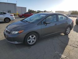 Salvage cars for sale at Martinez, CA auction: 2012 Honda Civic Natural GAS