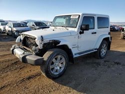 Salvage cars for sale at Helena, MT auction: 2012 Jeep Wrangler Sahara