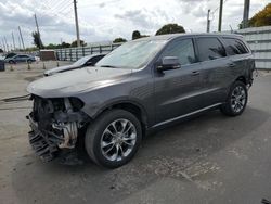 Salvage cars for sale at Miami, FL auction: 2019 Dodge Durango GT