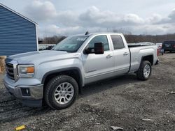 Salvage trucks for sale at Assonet, MA auction: 2015 GMC Sierra K1500 SLE