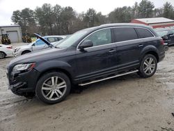 Salvage cars for sale at Mendon, MA auction: 2015 Audi Q7 Premium Plus