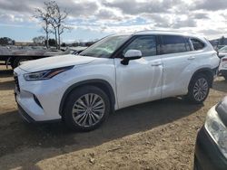 Salvage cars for sale at San Martin, CA auction: 2022 Toyota Highlander Platinum