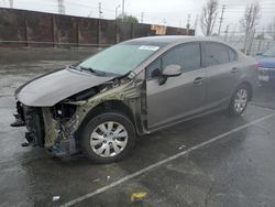 Carros salvage a la venta en subasta: 2012 Honda Civic LX