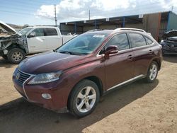 Salvage cars for sale at Colorado Springs, CO auction: 2014 Lexus RX 350 Base