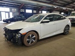 Salvage cars for sale at East Granby, CT auction: 2019 Honda Civic LX