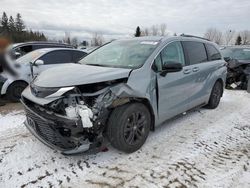 Salvage cars for sale at Bowmanville, ON auction: 2024 Toyota Sienna LE