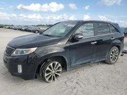 Salvage cars for sale at West Palm Beach, FL auction: 2015 KIA Sorento SX