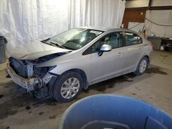 Salvage cars for sale at auction: 2012 Honda Civic LX