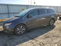 Salvage cars for sale at Dyer, IN auction: 2014 Honda Odyssey Touring