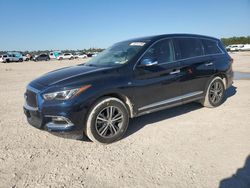 Salvage cars for sale at Houston, TX auction: 2019 Infiniti QX60 Luxe