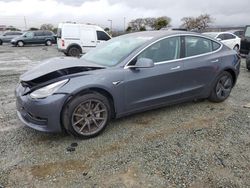 Salvage cars for sale at San Diego, CA auction: 2018 Tesla Model 3