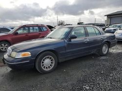 Salvage cars for sale at Eugene, OR auction: 2002 Ford Crown Victoria LX