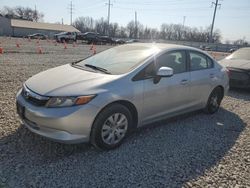 Salvage cars for sale at Columbus, OH auction: 2012 Honda Civic LX