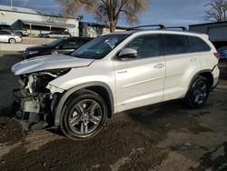 Salvage cars for sale at Albuquerque, NM auction: 2018 Toyota Highlander Hybrid Limited