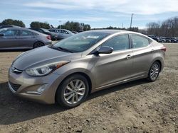 Salvage cars for sale at East Granby, CT auction: 2015 Hyundai Elantra SE