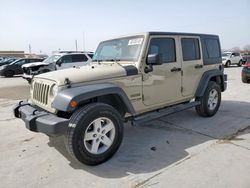 Salvage cars for sale at Grand Prairie, TX auction: 2018 Jeep Wrangler Unlimited Sport