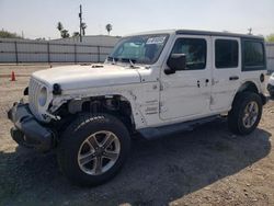 Salvage cars for sale at Mercedes, TX auction: 2021 Jeep Wrangler Unlimited Sahara