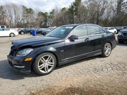 Salvage cars for sale at Austell, GA auction: 2012 Mercedes-Benz C 250